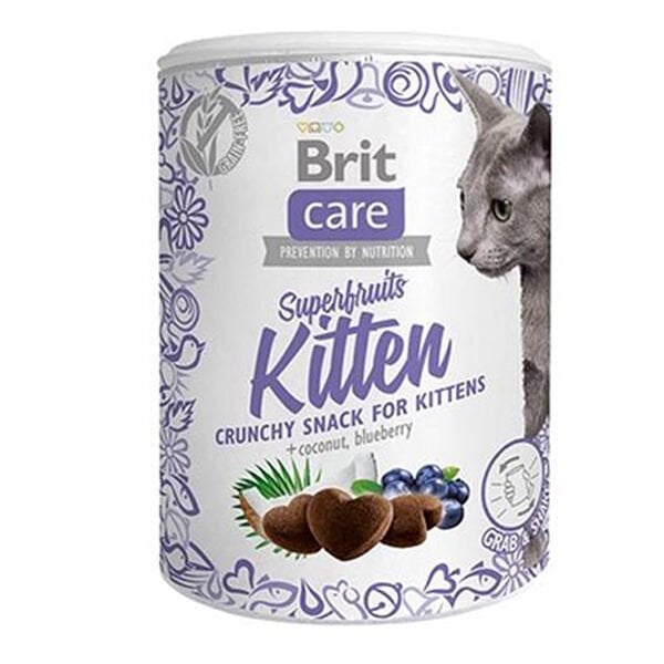 Brit Care Süper Fruits Hindistan Cevizli ve Yaban Mersinli Yavru Kedi Ödül Maması 100 Gr Brit Care Süper Fruits Hindistan Cevizli ve Yaban Mersinli Yavru Kedi Ödül Maması 100 Gr
