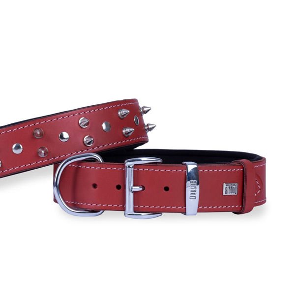 Doggie Comfort Deri Çivili Köpek Boyun Tasması Small Kırmızı 4x47-55 Cm Doggie Comfort Deri Çivili Köpek Boyun Tasması Small Kırmızı 4x47-55 Cm