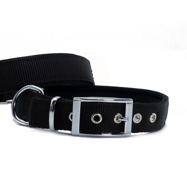 Doggie Elit Dokuma Köpek Boyun Tasması Large Siyah 2.5x42-50 Cm Doggie Elit Dokuma Köpek Boyun Tasması Large Siyah 2.5x42-50 Cm