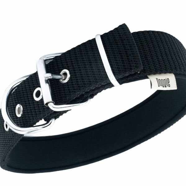 Doggie Elit Dokuma Köpek Boyun Tasması Small Siyah 4x47-55 Cm Doggie Elit Dokuma Köpek Boyun Tasması Small Siyah 4x47-55 Cm