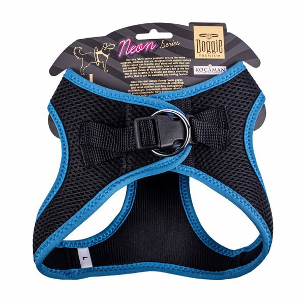 Doggie Havalı Dokuma Neon Küçük Irk Köpek Göğüs Tasması Large Mavi 42-48 Cm Doggie Havalı Dokuma Neon Küçük Irk Köpek Göğüs Tasması Large Mavi 42-48 Cm