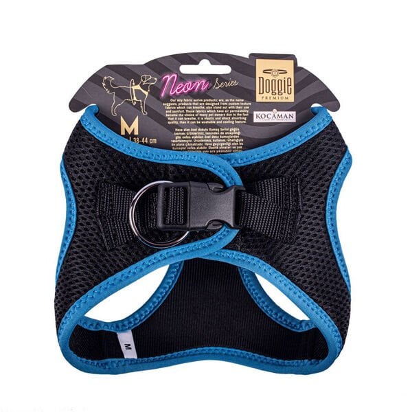 Doggie Havalı Dokuma Neon Küçük Irk Köpek Göğüs Tasması Medium Mavi 38-44 Cm Doggie Havalı Dokuma Neon Küçük Irk Köpek Göğüs Tasması Medium Mavi 38-44 Cm