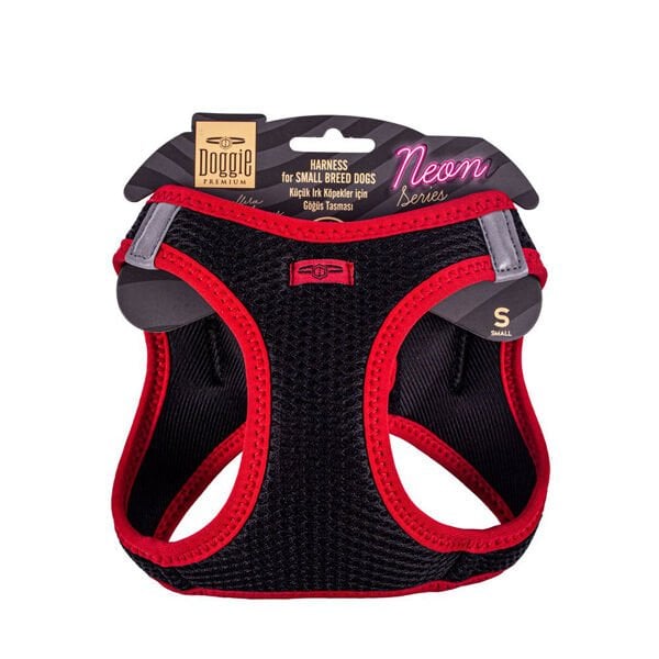 Doggie Havalı Dokuma Neon Küçük Irk Köpek Göğüs Tasması Small Kırmızı 32-38 Cm Doggie Havalı Dokuma Neon Küçük Irk Köpek Göğüs Tasması Small Kırmızı 32-38 Cm