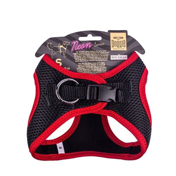 Doggie Havalı Dokuma Neon Küçük Irk Köpek Göğüs Tasması Small Kırmızı 32-38 Cm Doggie Havalı Dokuma Neon Küçük Irk Köpek Göğüs Tasması Small Kırmızı 32-38 Cm