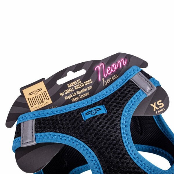 Doggie Havalı Dokuma Neon Küçük Irk Köpek Göğüs Tasması Xsmall Mavi 30-34 Cm Doggie Havalı Dokuma Neon Küçük Irk Köpek Göğüs Tasması Xsmall Mavi 30-34 Cm