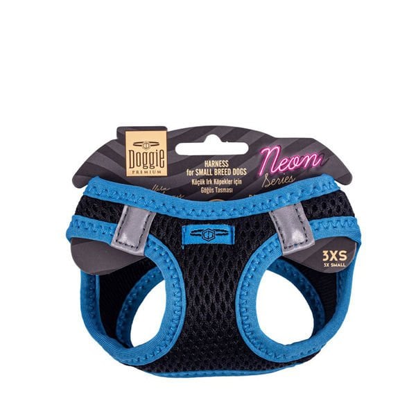 Doggie Havalı Dokuma Neon Küçük Irk Köpek Göğüs Tasması Xxxsmall Mavi 22-26 Cm Doggie Havalı Dokuma Neon Küçük Irk Köpek Göğüs Tasması Xxxsmall Mavi 22-26 Cm