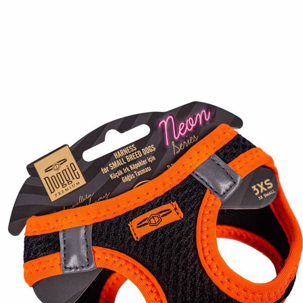 Doggie Havalı Dokuma Neon Küçük Irk Köpek Göğüs Tasması Xxxsmall Turuncu 22-26 Cm Doggie Havalı Dokuma Neon Küçük Irk Köpek Göğüs Tasması Xxxsmall Turuncu 22-26 Cm