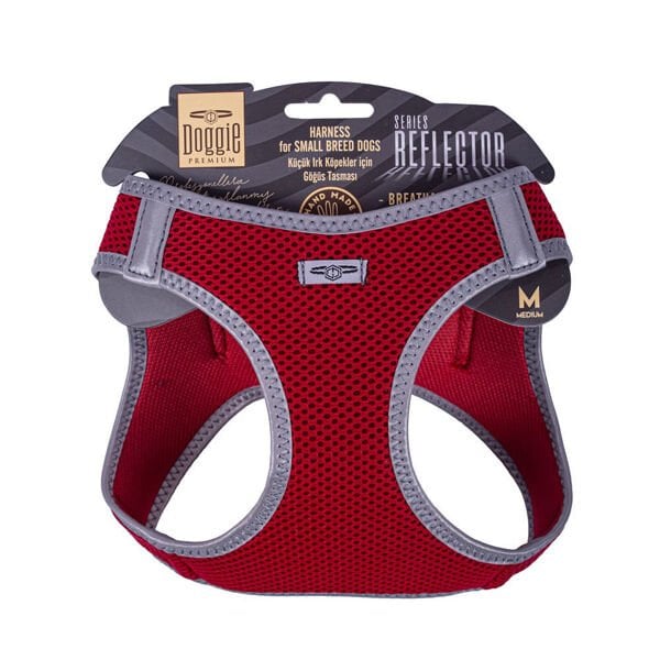 Doggie Havalı Dokuma Reflektör Küçük Irk Köpek Göğüs Tasması Medium Kırmızı 38-44 Cm Doggie Havalı Dokuma Reflektör Küçük Irk Köpek Göğüs Tasması Medium Kırmızı 38-44 Cm