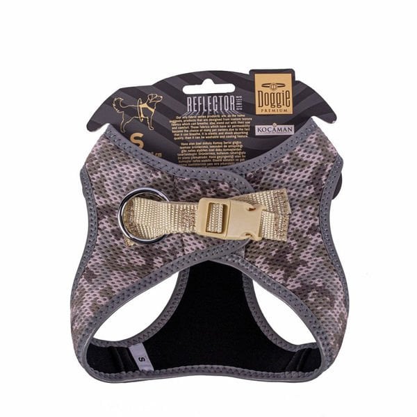 Doggie Havalı Dokuma Reflektör Küçük Irk Köpek Göğüs Tasması Small Kamuflaj 32-38 Cm Doggie Havalı Dokuma Reflektör Küçük Irk Köpek Göğüs Tasması Small Kamuflaj 32-38 Cm