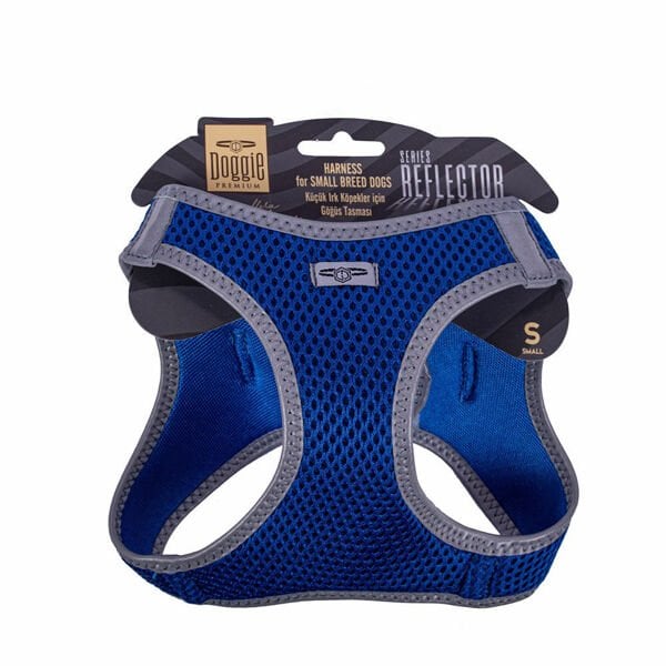 Doggie Havalı Dokuma Reflektör Küçük Irk Köpek Göğüs Tasması Small Mavi 32-38 Cm Doggie Havalı Dokuma Reflektör Küçük Irk Köpek Göğüs Tasması Small Mavi 32-38 Cm