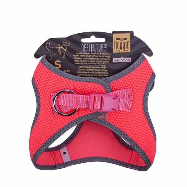 Doggie Havalı Dokuma Reflektör Küçük Irk Köpek Göğüs Tasması Small Pembe 32-38 Cm Doggie Havalı Dokuma Reflektör Küçük Irk Köpek Göğüs Tasması Small Pembe 32-38 Cm
