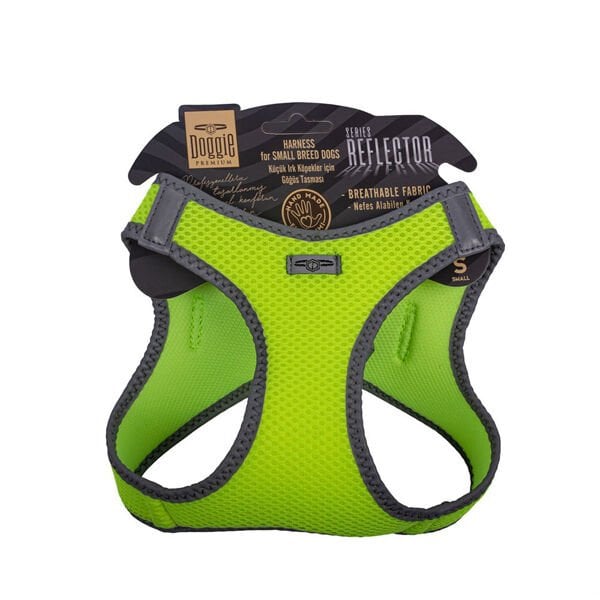 Doggie Havalı Dokuma Reflektör Küçük Irk Köpek Göğüs Tasması Small Sarı 32-38 Cm Doggie Havalı Dokuma Reflektör Küçük Irk Köpek Göğüs Tasması Small Sarı 32-38 Cm