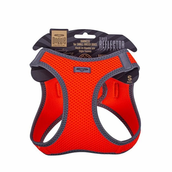 Doggie Havalı Dokuma Reflektör Küçük Irk Köpek Göğüs Tasması Small Turuncu 32-38 Cm Doggie Havalı Dokuma Reflektör Küçük Irk Köpek Göğüs Tasması Small Turuncu 32-38 Cm