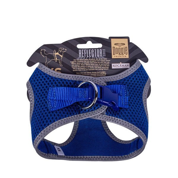 Doggie Havalı Dokuma Reflektör Küçük Irk Köpek Göğüs Tasması Xsmall Mavi 30-34 Cm Doggie Havalı Dokuma Reflektör Küçük Irk Köpek Göğüs Tasması Xsmall Mavi 30-34 Cm