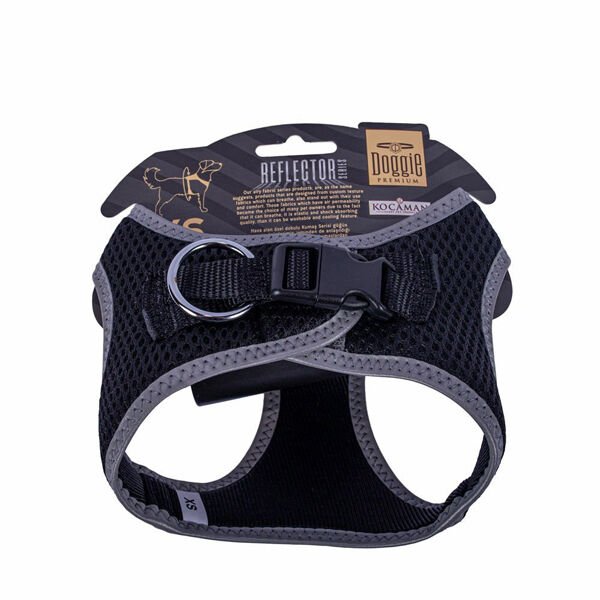 Doggie Havalı Dokuma Reflektör Küçük Irk Köpek Göğüs Tasması Xsmall Siyah 30-34 Cm Doggie Havalı Dokuma Reflektör Küçük Irk Köpek Göğüs Tasması Xsmall Siyah 30-34 Cm