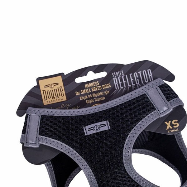Doggie Havalı Dokuma Reflektör Küçük Irk Köpek Göğüs Tasması Xsmall Siyah 30-34 Cm Doggie Havalı Dokuma Reflektör Küçük Irk Köpek Göğüs Tasması Xsmall Siyah 30-34 Cm