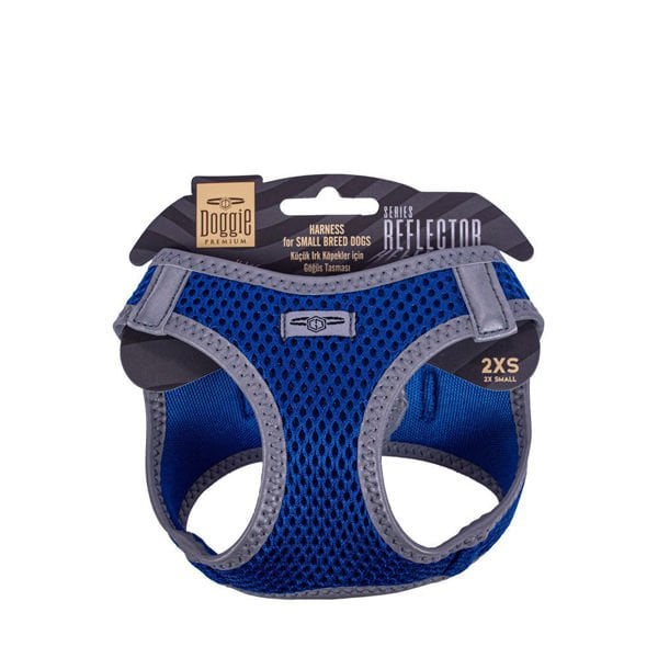 Doggie Havalı Dokuma Reflektör Küçük Irk Köpek Göğüs Tasması Xxsmall Mavi 26-30 Cm Doggie Havalı Dokuma Reflektör Küçük Irk Köpek Göğüs Tasması Xxsmall Mavi 26-30 Cm
