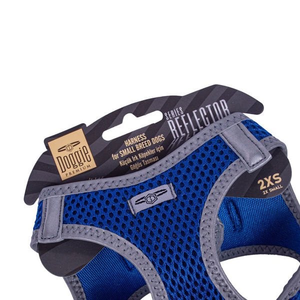 Doggie Havalı Dokuma Reflektör Küçük Irk Köpek Göğüs Tasması Xxsmall Mavi 26-30 Cm Doggie Havalı Dokuma Reflektör Küçük Irk Köpek Göğüs Tasması Xxsmall Mavi 26-30 Cm