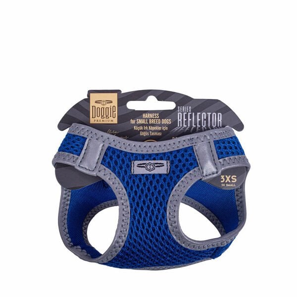 Doggie Havalı Dokuma Reflektör Küçük Irk Köpek Göğüs Tasması Xxxsmall Mavi 22-26 Cm Doggie Havalı Dokuma Reflektör Küçük Irk Köpek Göğüs Tasması Xxxsmall Mavi 22-26 Cm