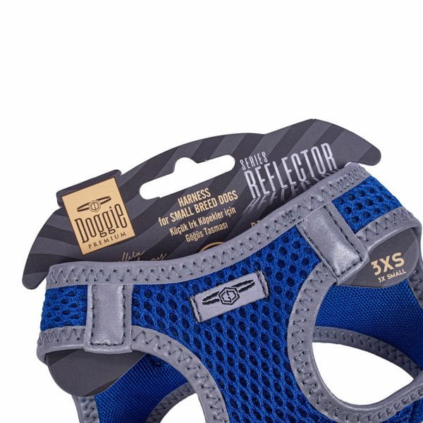 Doggie Havalı Dokuma Reflektör Küçük Irk Köpek Göğüs Tasması Xxxsmall Mavi 22-26 Cm Doggie Havalı Dokuma Reflektör Küçük Irk Köpek Göğüs Tasması Xxxsmall Mavi 22-26 Cm