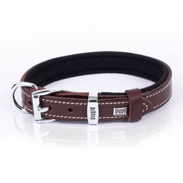 Doggie Konfor Deri Köpek Boyun Tasması Medium Kahverengi 2x35-40 Cm Doggie Konfor Deri Köpek Boyun Tasması Medium Kahverengi 2x35-40 Cm