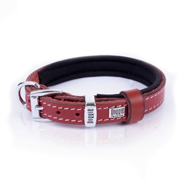 Doggie Konfor Deri Köpek Boyun Tasması Medium Kırmızı 1.5x25-30 Cm Doggie Konfor Deri Köpek Boyun Tasması Medium Kırmızı 1.5x25-30 Cm