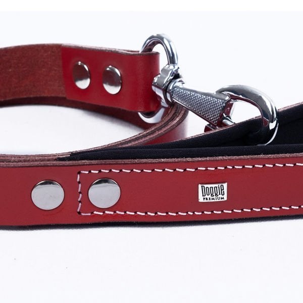 Doggie Konfor Deri Köpek Gezdirme Tasması Medium Kırmızı 3x100 Cm Doggie Konfor Deri Köpek Gezdirme Tasması Medium Kırmızı 3x100 Cm