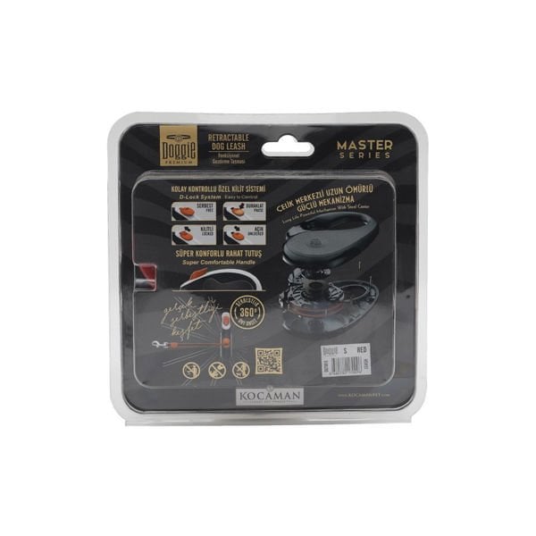 Doggie Master Otomatik Köpek Uzatma Tasması Small Kırmızı 15 Kg 5 Mt Doggie Master Otomatik Köpek Uzatma Tasması Small Kırmızı 15 Kg 5 Mt