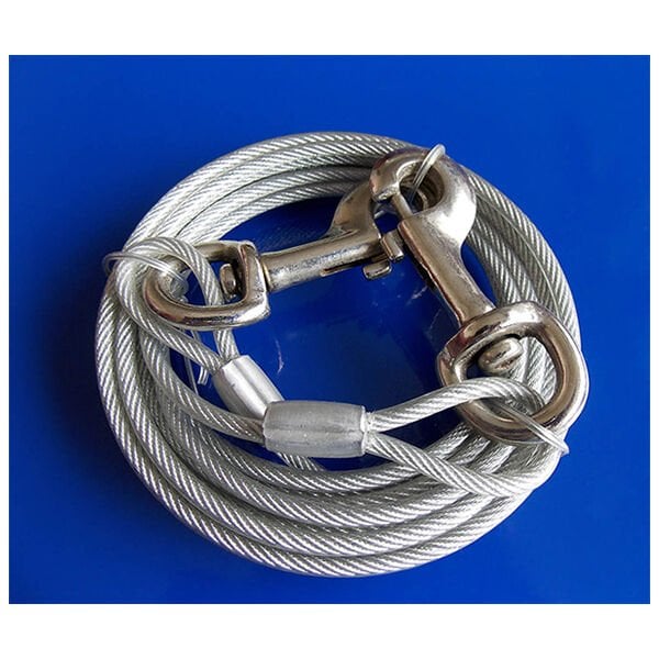 Eastland Köpek Çelik Bahçe Bağlama Halatı Gri 4.7 Mm 3 Mt Eastland Köpek Çelik Bahçe Bağlama Halatı Gri 4.7 Mm 3 Mt