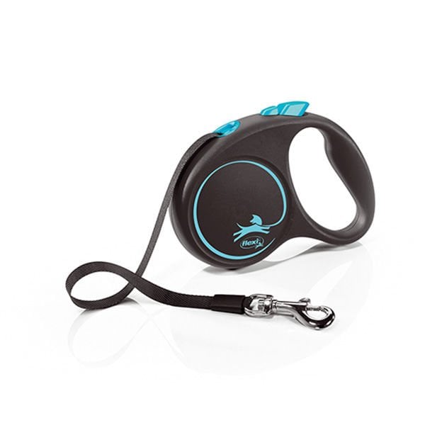 Flexi Black Design Şerit Otomatik Köpek Gezdirme Tasması Mavi Small 5 Mt Flexi Black Design Şerit Otomatik Köpek Gezdirme Tasması Mavi Small 5 Mt