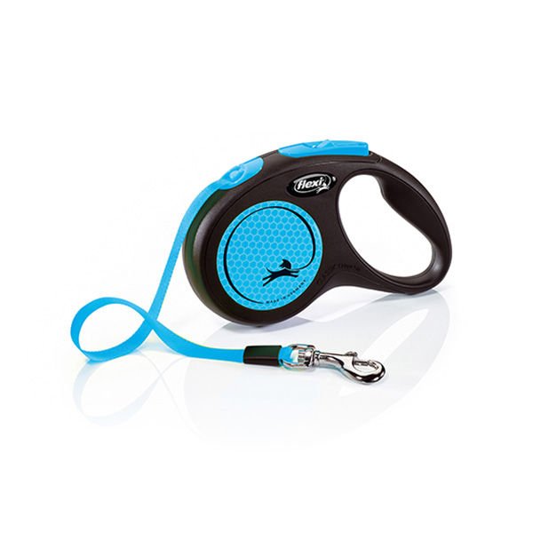 Flexi Neon Reflektörlü Şerit Otomatik Köpek Gezdirme Tasması Mavi Small 5 Mt Flexi Neon Reflektörlü Şerit Otomatik Köpek Gezdirme Tasması Mavi Small 5 Mt