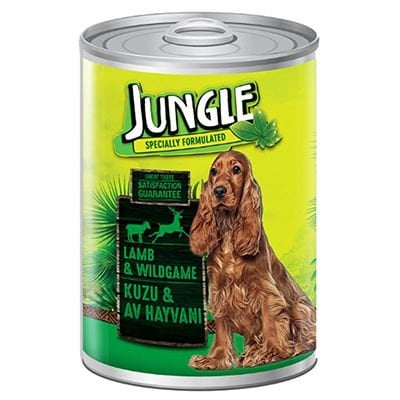 Jungle Kuzu Etli ve Av Hayvanlı Yetişkin Köpek Konservesi 415 Gr Jungle Kuzu Etli ve Av Hayvanlı Yetişkin Köpek Konservesi 415 Gr