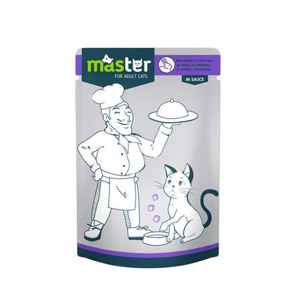 Master Soslu Dana Etli Pouch Konserve Kedi Maması 80 Gr Master Soslu Dana Etli Pouch Konserve Kedi Maması 80 Gr