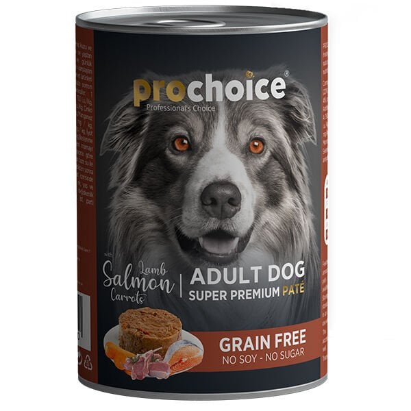 Pro Choice Adult Kuzu Somon ve Havuçlu Yetişkin Köpek Konservesi 400 Gr Pro Choice Adult Kuzu Somon ve Havuçlu Yetişkin Köpek Konservesi 400 Gr