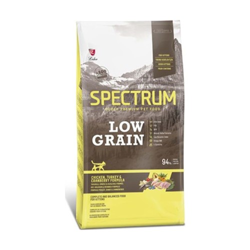 Spectrum Düşük Tahıllı Tavuklu Hindili ve Yaban Mersinli Yavru Kedi Maması 12 Kg Spectrum Düşük Tahıllı Tavuklu Hindili ve Yaban Mersinli Yavru Kedi Maması 12 Kg